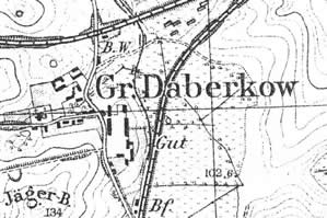 Groß Daberkow, Kartenausschnitt
